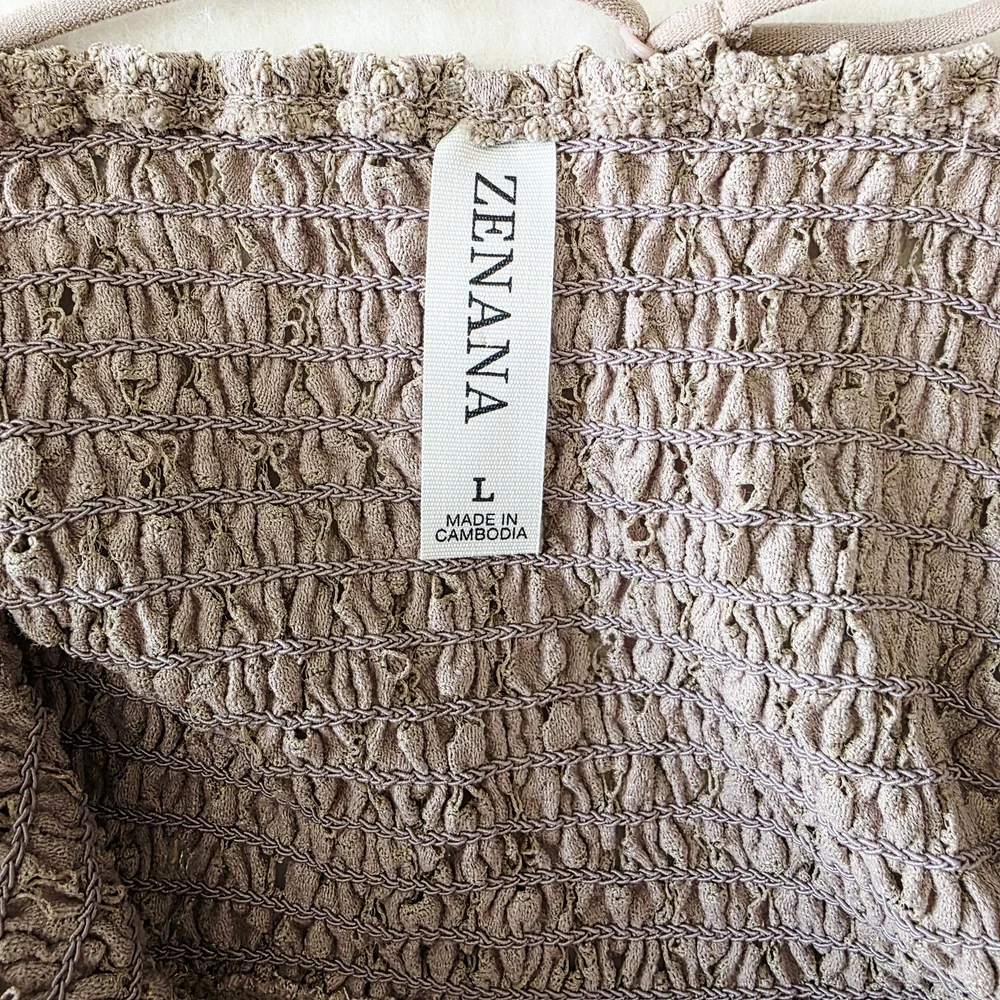 Zenana Women's Lace Spaghetti Strap Tank Top Size L - Picture 4 of 7